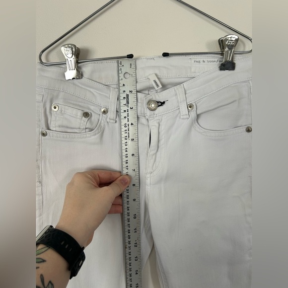 Rag & Bone White Skinny Jean Legging Size 26 W15020337 - Picture 2 of 12